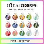 DIYA叮啞拋棄式7500 Puffs一次性電子煙3%